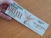 Nirvana Souvenir replica concert ticket
