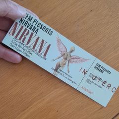 Nirvana Souvenir replica concert ticket