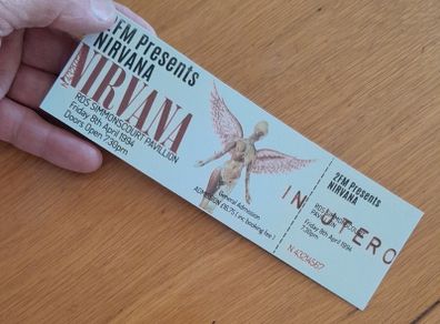 Nirvana Souvenir replica concert ticket