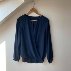 Navy Guess Oversized Charm Blouse