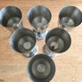 New Vintage Stainless Steel Wine Goblets Image 4