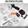 Electric Shawarma Knife, 80W Cordless Battery Professional Turkish Knife, Commercial Stainless Steel Gyro Cutter, Doner Kebab Meat Slicer with 2 Blades, 4/100mm, 0-8mm Adjustable Thickness Image 4