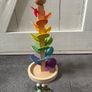 Wooden Rainbow Marble Tree Image 2
