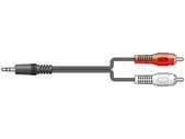 3.5mm  plug - 2 RCA plug 1.2m