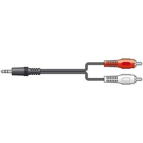 3.5mm  plug - 2 RCA plug 1.2m