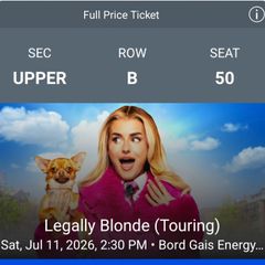 legally blonde theatre tickets