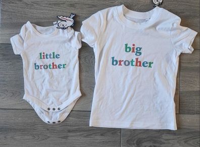 Big Brother Little Brother T-shirts 2years & 0-3mths