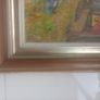 Vintage 70's Framed "Autumn Stream" Oil Painting Image 4
