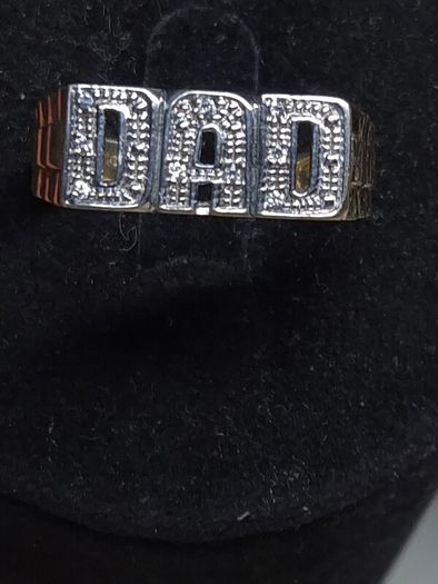Vintage Fully Hallmarked London 9ct Gold Dad Ring Size 61