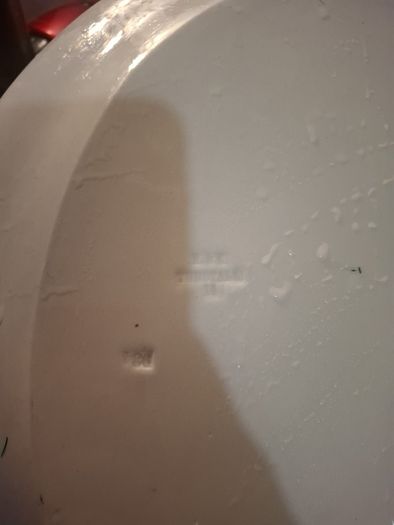 Large white and blue platter