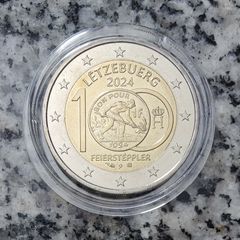 Luxembourg 2 Euro Uncirculated Coin 2024 - 100th Anniversary of the Introduction of the Franc Coins (Feiersteppler)