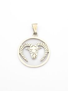 Mexican Ram Sterling Silver Pendant