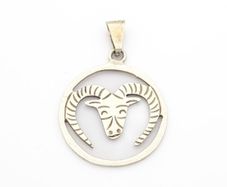 Mexican Ram Sterling Silver Pendant