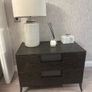 Fitzroy Bedside Lockers: Pair, Charcoal Oak Image 3