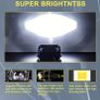 Two Lights, 3-Inch Auxiliary Motorcycle Lights with White Illumination, High Lumens, Image 2