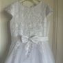 communion dress and hair accessory - perfect condition - worn once Image 2
