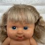 Vintage 1985 Cititoy Precious Love All Vinyl Poseable Doll Blonde Freckles tangled hair Used Please see pictures Image 2