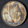 Ireland 1935 Silver Florin Toned Coin Image 3