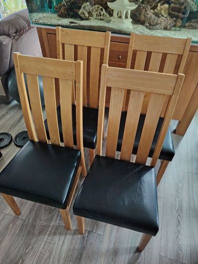Solid wood table & chairs