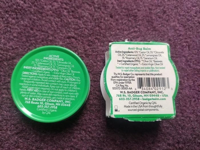 Anti Bug/Mosquito Balm, Certified Organic