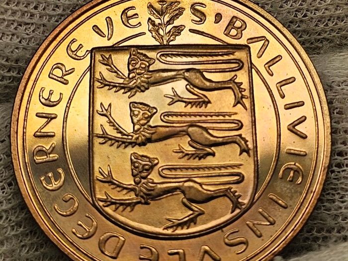 Guernsey Proof 1956 Double Coin Set Scarce Stunning Gem Coins