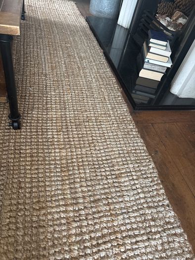 190 by 290 app woven brown rustic jute sisal hand knotted rug