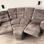 DFS 4 Seater Manual Reclining Sofa + Matching Storage Footstool Image 5