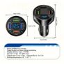 120W Fast Car Charging 4 Usb Digital Display 4-in-1 PD Mobile Phone Charging Image 5