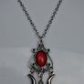 Gothic Triple Moon Goddess Pendant Necklace Image 8