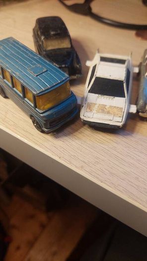 Corgi Juniors Bond Lotus, Bond Aston Martin, Black Cab (Playworn)