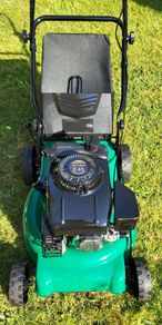 lawnmower petrol with grassbox
