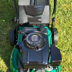 lawnmower petrol with grassbox