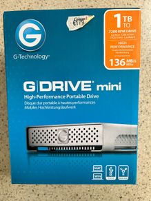 NEW G-Technology 1TB G-DRIVE Mini | High-Performance 7200RPM | Sealed Box    Ideal for Photographers, MacBook Pro Ready.