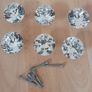 6 x Silver & crystal Drawer handles Image 2
