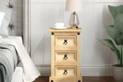 Bedside Cabinet Corona 35x32.5x58 cm Solid Wood Pine