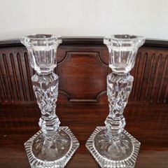 Glass candlesticks