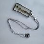 Rectangle necklace with resin and dried flowers Image 3