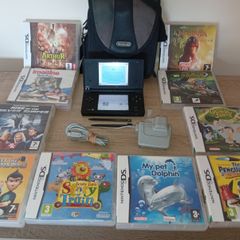Nintendo Dsi In Black With Official Case And Ten Games Excellent Condition