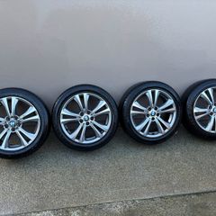 18" Genuine BMW Style 569 Alloy Wheels & Tires Set (5x112)