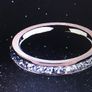 Rose Gold Cz Titanium Steel Wedding Ring Image 2