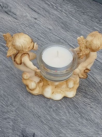 Beautiful Angel Pair Candle Holder