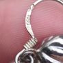 Vintage Sterling Silver Love heart earrings Image 5