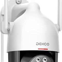 2K Security Camera Outdoor with Motion Tracking, Pan-Tilt 360 Degree  View, CCTV Camera, Sound-Lights Alarm, Home WiFi Camera, Color Night Vision