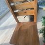 solid Oak dining table with 8 chairs Image 3
