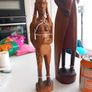 African figurine/statues/ carving ornaments decor masks home wooden hand carved tribal Image 4