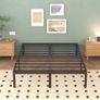 Double Bed Frame 4ft6 with Rounded Corner Legs, Heavy Duty Metal Bed Frame Small Double with Steel Slats Support, Double Bed 36 cm High, Noise Free, Easy Assembly Image 4