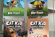 New Set Of 4 Cat Kid Comic Book Children's Books