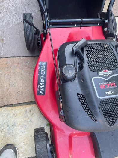 petrol lawnmower