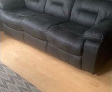 3 seater grey recliner