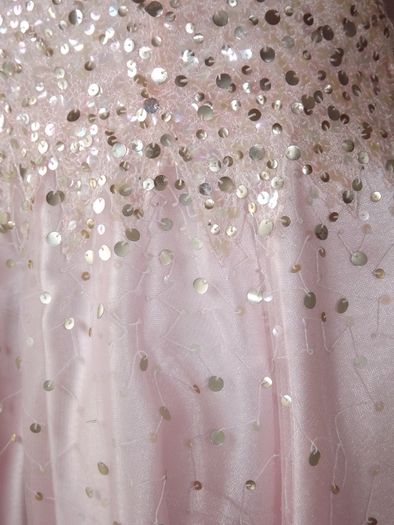 Baby pink cocktail dress